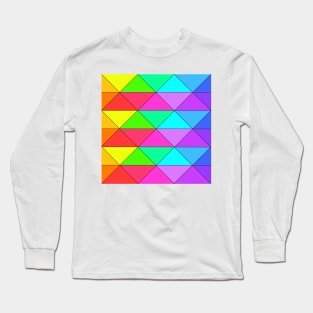 Neatly Rainbow Triangles Long Sleeve T-Shirt